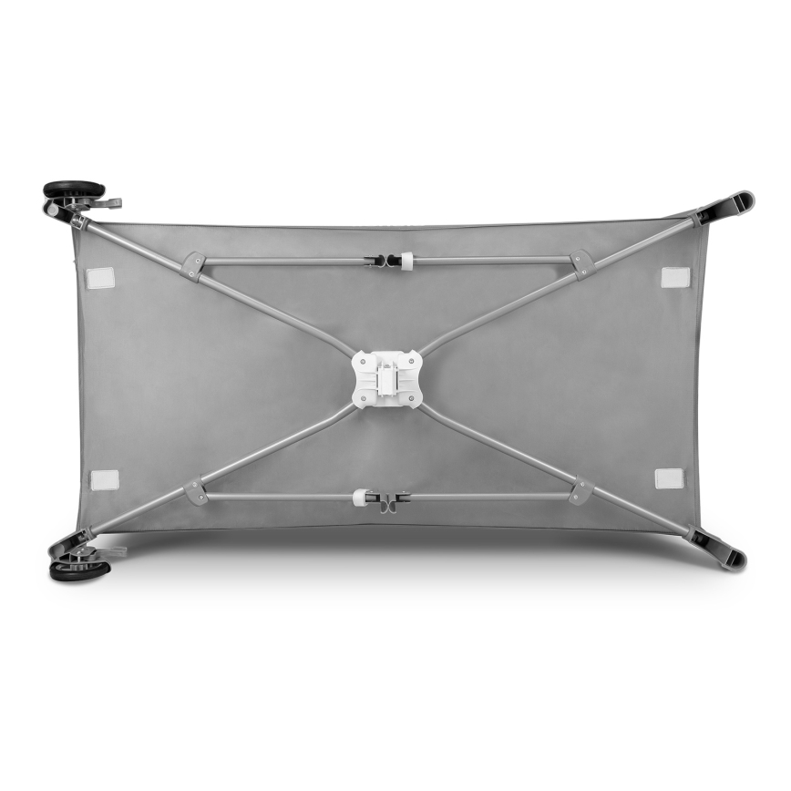 Lionelo - Пътуващо бебешко креватче FLOWER Тюркоаз