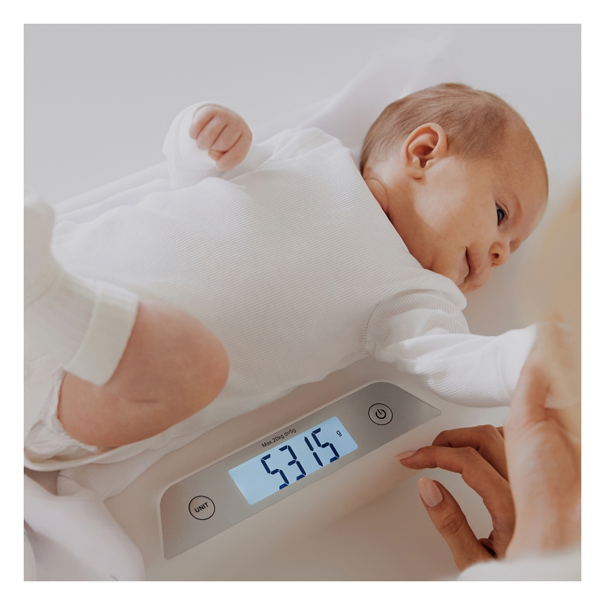 Lionelo - Ръстомер за бебета BABYBALANCE 3xAAA