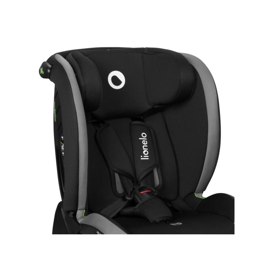 Lionelo - Седалка за кола AART i-Size 40-150 см черен/сив