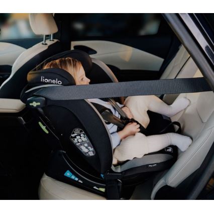 Lionelo - Седалка за кола AART i-Size 40-150 см черен/сив