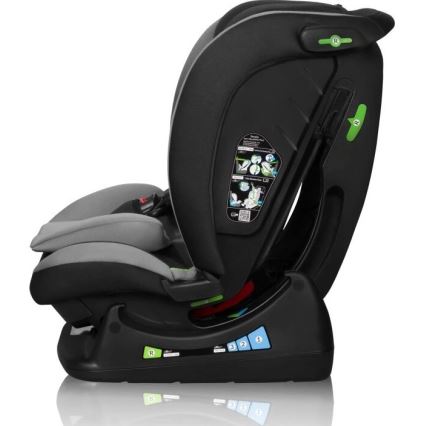 Lionelo - Седалка за кола AART i-Size 40-150 см черен/сив