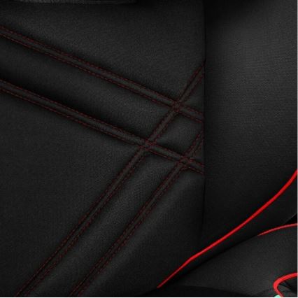 Lionelo - Седалка за кола HUGO i-Size 100-150 см черен/червен