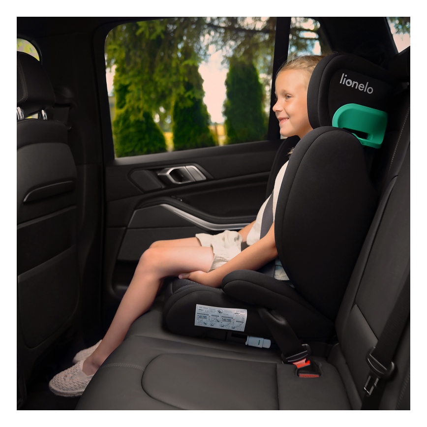 Lionelo - Седалка за кола HUGO i-Size 100-150 см черен