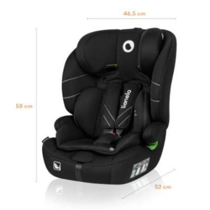 Lionelo - Седалка за кола LEVI ONE i-Size 76-150 см черен