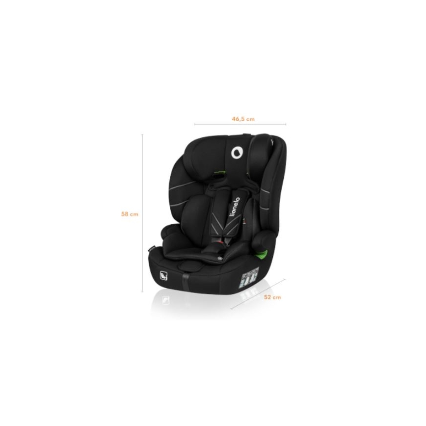 Lionelo - Седалка за кола LEVI ONE i-Size 76-150 см черен