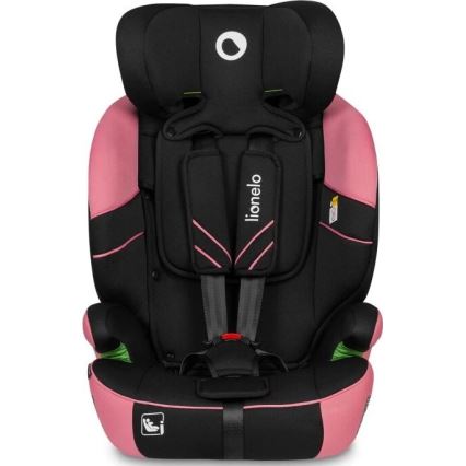 Lionelo - Седалка за кола LEVI ONE i-Size 76-150 см черен/розов
