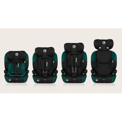 Lionelo - Седалка за кола LEVI ONE i-Size 76-150 см черен/зелен