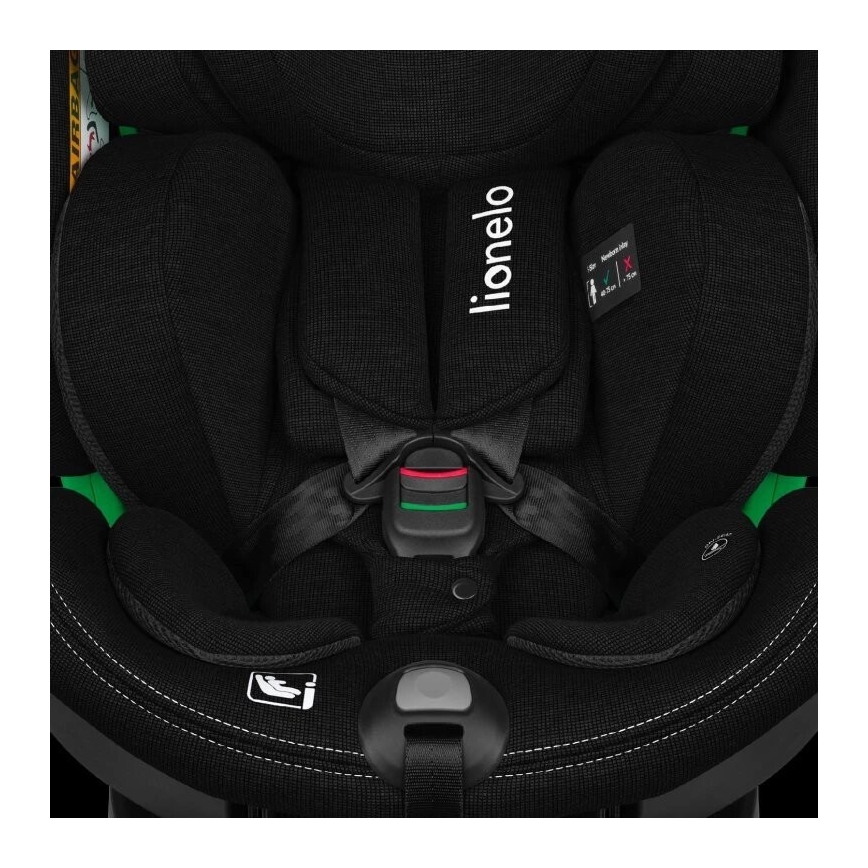Lionelo - Седалка за кола с основа swivel HARMONY i-Size 40-150 см черен