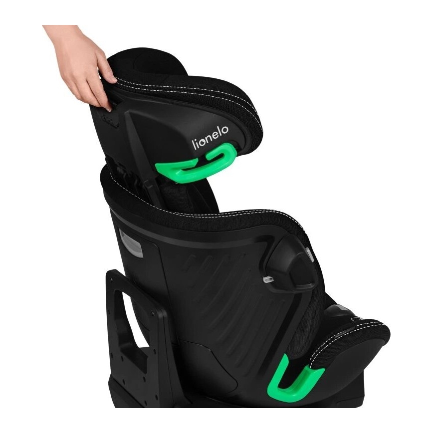 Lionelo - Седалка за кола с основа swivel HARMONY i-Size 40-150 см черен