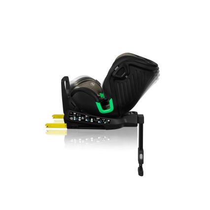 Lionelo - Седалка за кола с основа swivel HARMONY i-Size 40-150 см черен/маслина