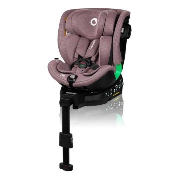 Lionelo - Седалка за кола с основа swivel HARMONY i-Size 40-150 см розов