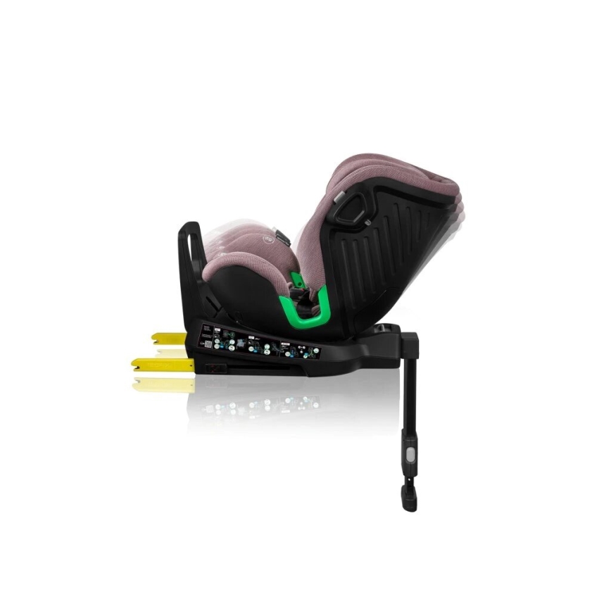 Lionelo - Седалка за кола с основа swivel HARMONY i-Size 40-150 см розов