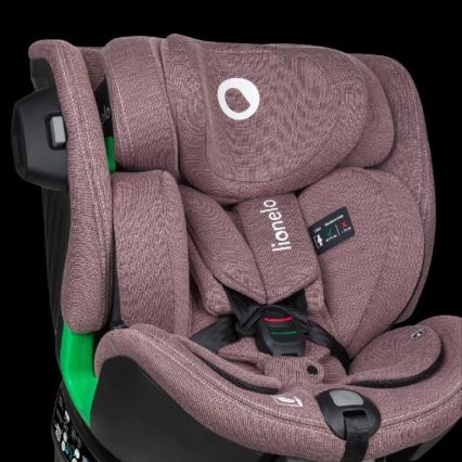 Lionelo - Седалка за кола с основа swivel HARMONY i-Size 40-150 см розов