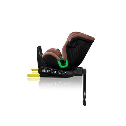 Lionelo - Седалка за кола с основа swivel HARMONY i-Size 40-150 см тухла
