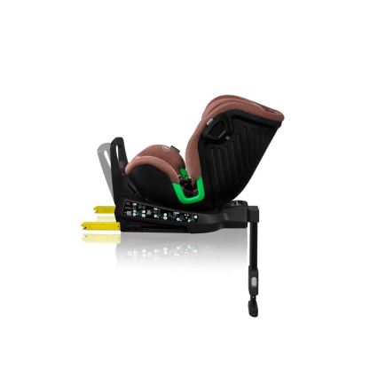 Lionelo - Седалка за кола с основа swivel HARMONY i-Size 40-150 см тухла