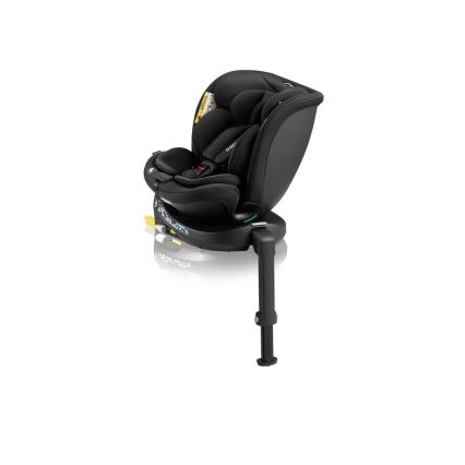 Lionelo - Седалка за кола с основа swivel NAVY i-Size 40-150 см черен