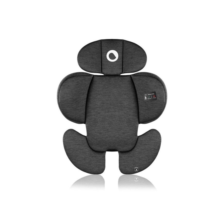 Lionelo - Седалка за кола с основа swivel NAVY i-Size 40-150 см черен/розов