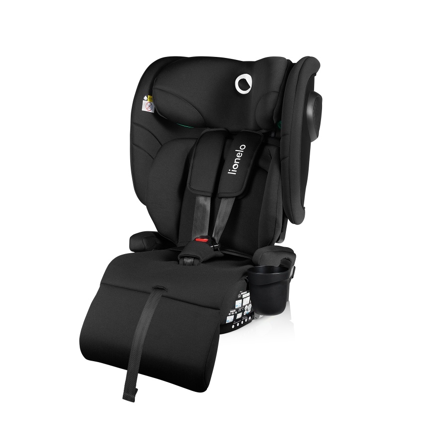 Lionelo - Сгъваемо автокресло NELLY i-Size 76-150 см Черен карбон