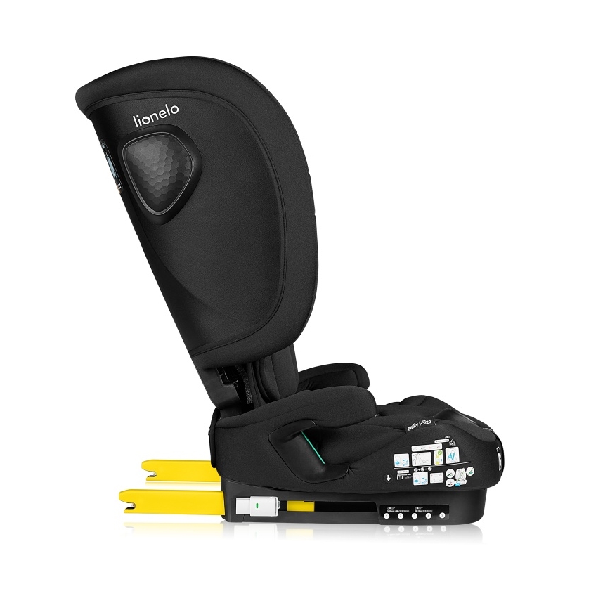 Lionelo - Сгъваемо автокресло NELLY i-Size 76-150 см Черен карбон
