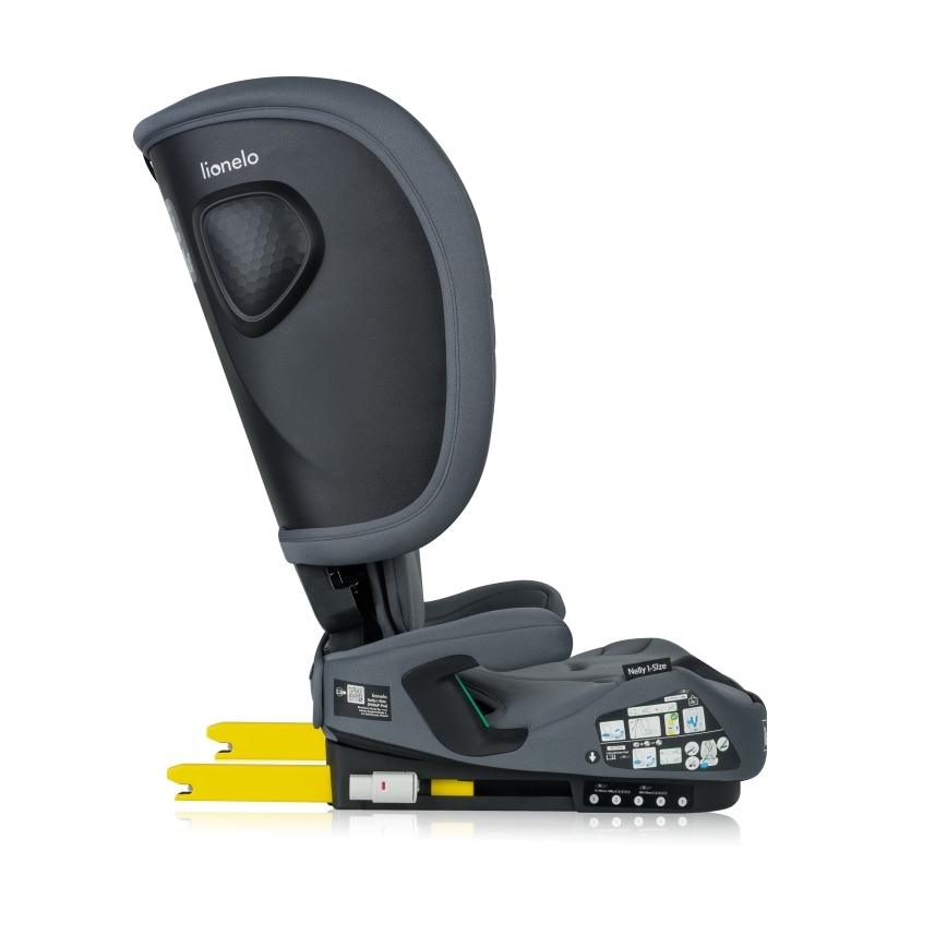 Lionelo - Сгъваемо автокресло NELLY i-Size 76-150 см графитено сиво