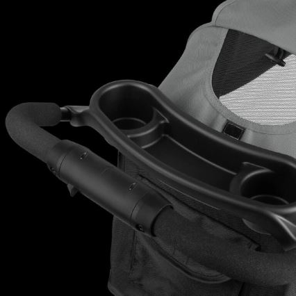 Lionelo - Спортна бебешка количка EMMA PLUS сива/черна