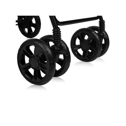 Lionelo - Спортна бебешка количка EMMA PLUS сива/черна