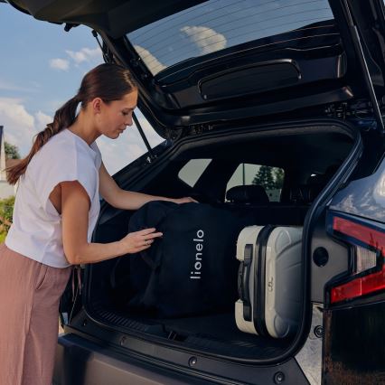 Lionelo - Спортна детска количка JULIE ONE черна/златна