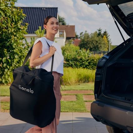 Lionelo - Спортна детска количка JULIE ONE черна/златна