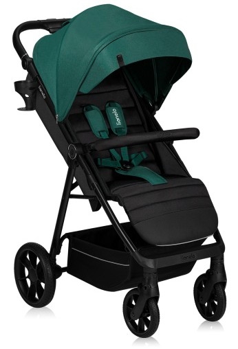 Lionelo - Спортна детска количка MIRA Изумрудено зелено