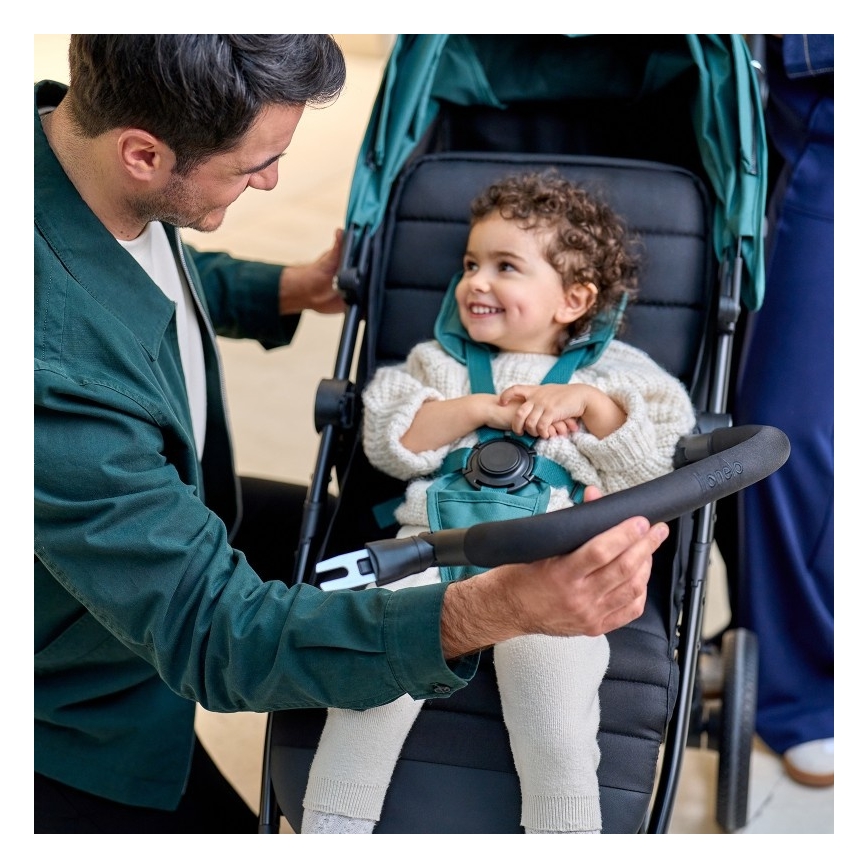 Lionelo - Спортна детска количка MIRA Изумрудено зелено