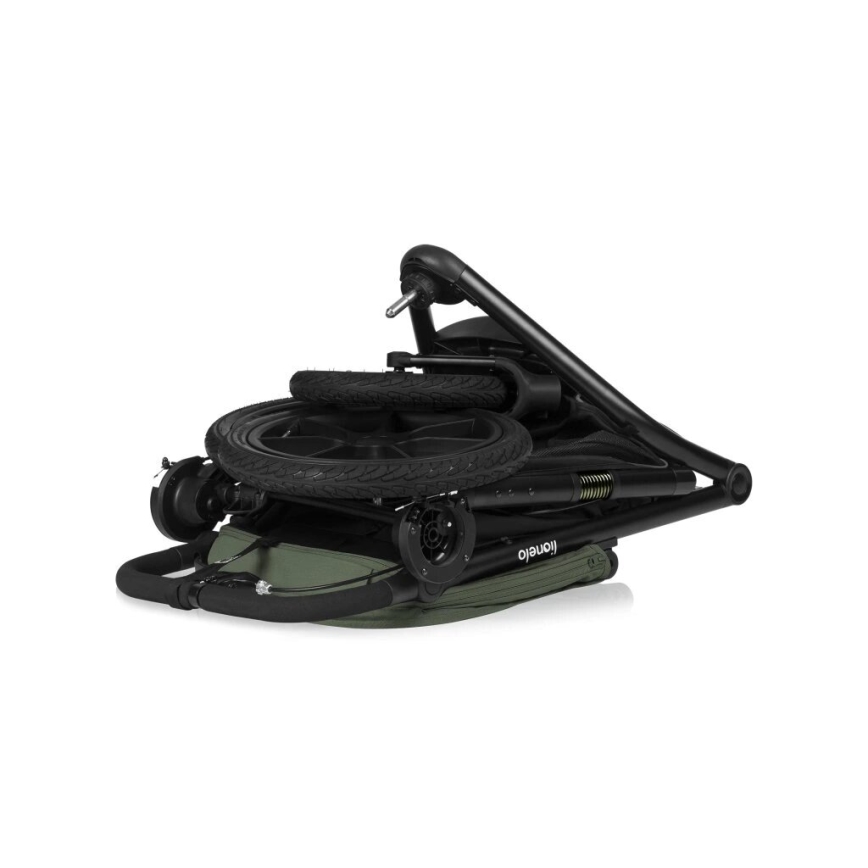 Lionelo - Спортна количка AZURA черна/зелена