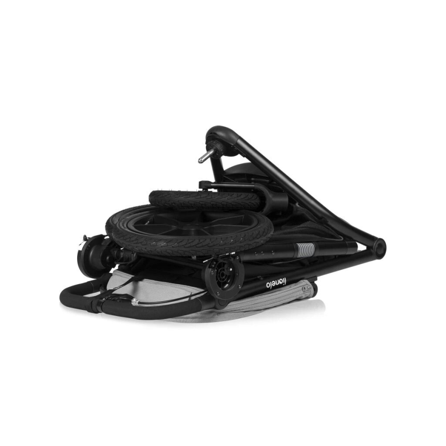 Lionelo - спортна количка AZURA в черно и сиво