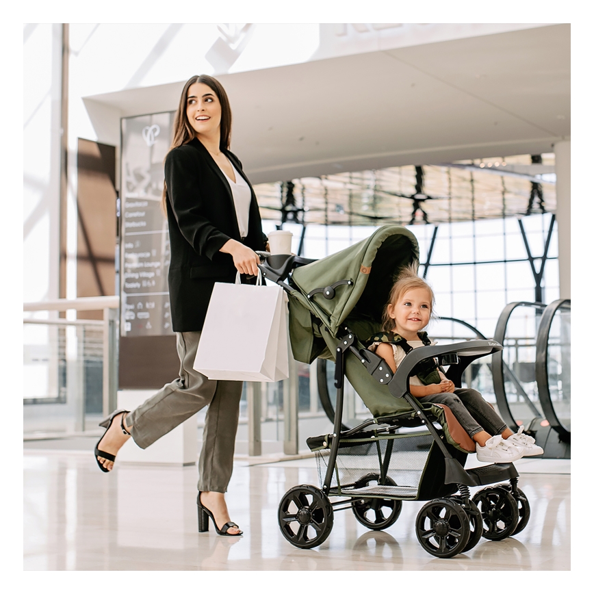 Lionelo - Спортна количка EMMA PLUS зелена/черна