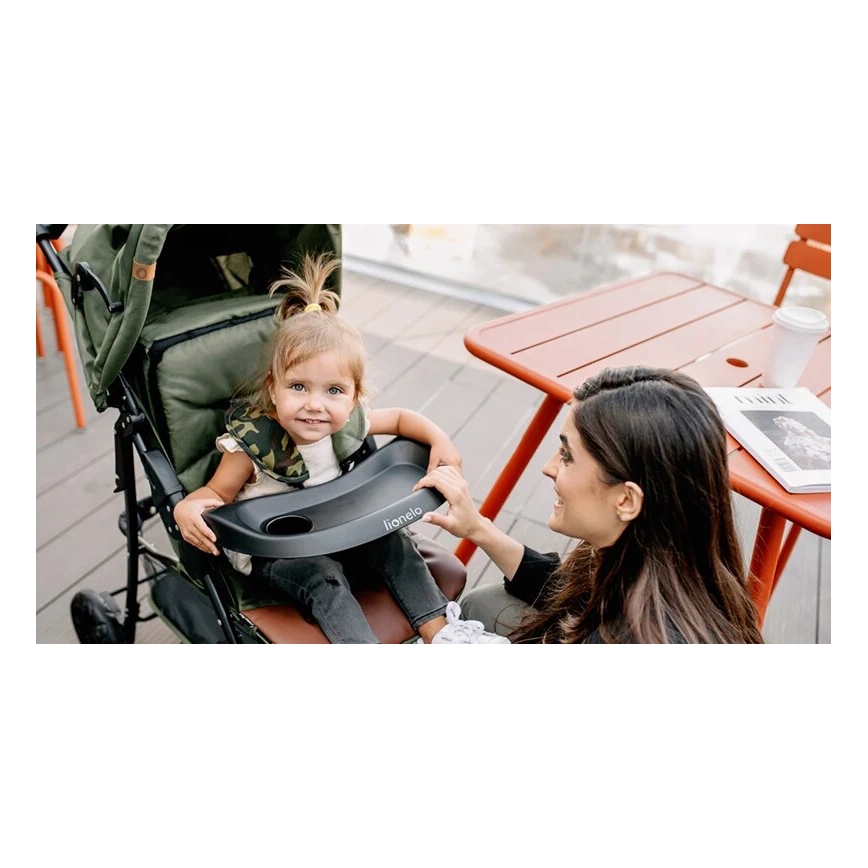 Lionelo - Спортна количка EMMA PLUS зелена/черна