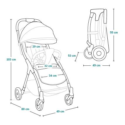 Lionelo - спортна количка JULIE ONE Златни моменти