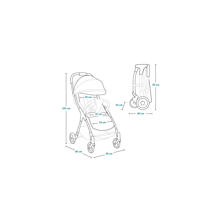 Lionelo - спортна количка JULIE ONE Златни моменти