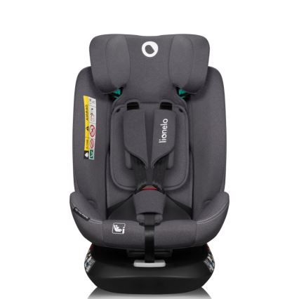 Lionelo - Детско столче за кола с въртяща се основа BASTIAAN ONE i-Size 40-150 см Grey Stone