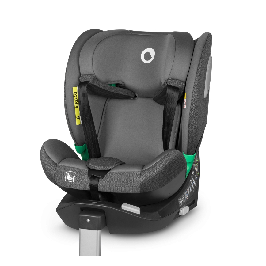 Lionelo - Столче за кола BRAAM i-Size с въртяща се основа, 40-150 см, каменносив