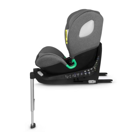 Lionelo - Столче за кола BRAAM i-Size с въртяща се основа, 40-150 см, каменносив