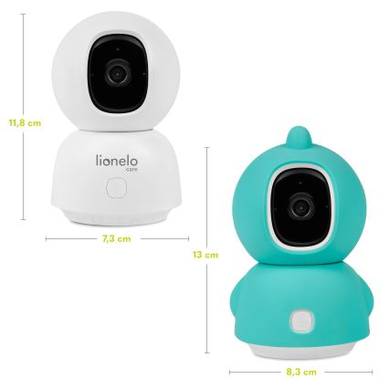 Lionelo - Умен бебефон BABYLINE VIEW Wi-Fi 5V бял