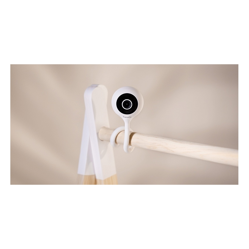Lionelo - Умна бебешка видеоняня BABYLINE SMART Wi-Fi бяла