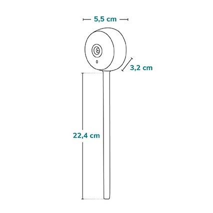 Lionelo - умна бебешка видеоняня BABYLINE SMART Wi‑Fi, черна