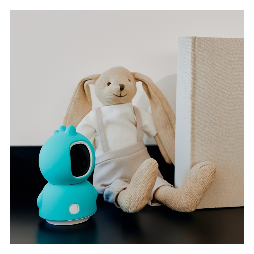 Lionelo - Умна бебешка видеоняня BABYLINE VIEW Wi-Fi 5V Бяла