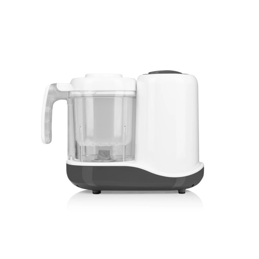 Lionelo - Уред за готвене на пара 5в1 BABYMENU 110W/230V бял/сив
