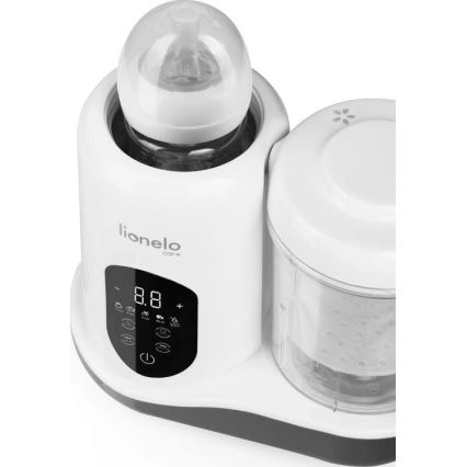 Lionelo - Уред за готвене на пара 5в1 BABYMENU 110W/230V бял/сив