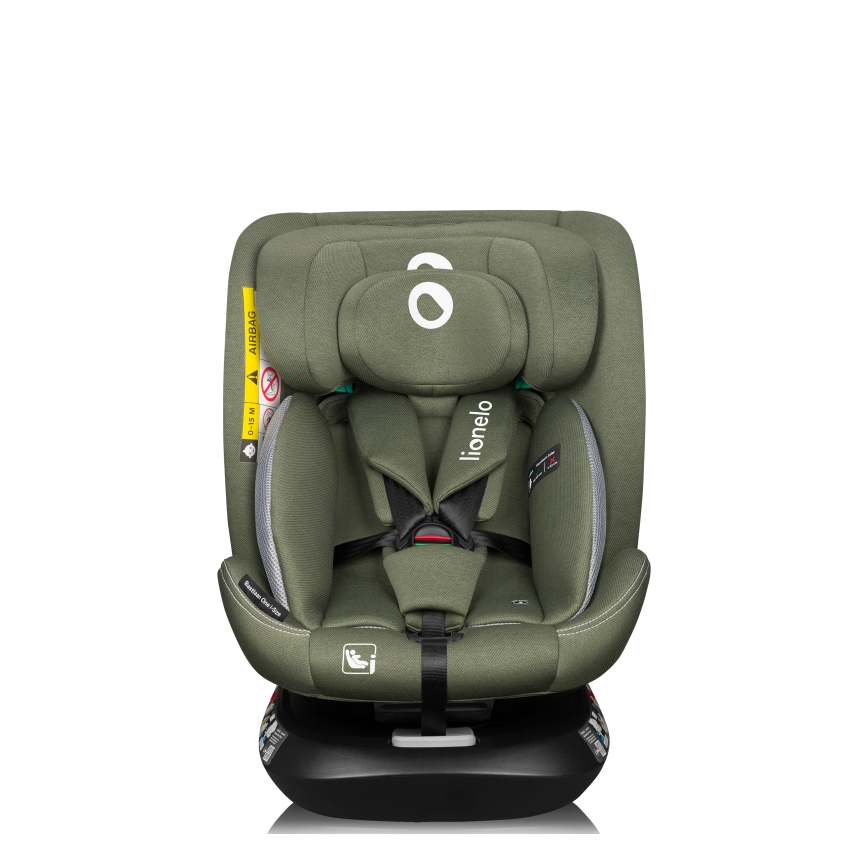 Lionelo - Автокресло с въртяща се база BASTIAAN ONE i-Size 40-150 cm Оливково зелено