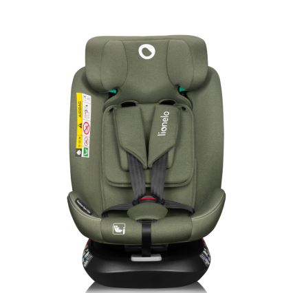 Lionelo - Автокресло с въртяща се база BASTIAAN ONE i-Size 40-150 cm Оливково зелено