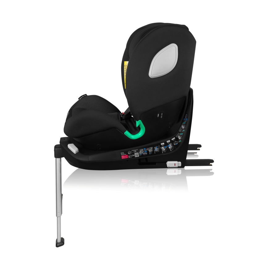 Lionelo - Въртящо се автокресло с база BRAAM AIR i-Size 40-150 см Черен Карбон