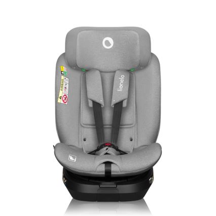 Lionelo - Въртящо се автокресло с база BRAVE i-Size 40-150 см Grey Stone