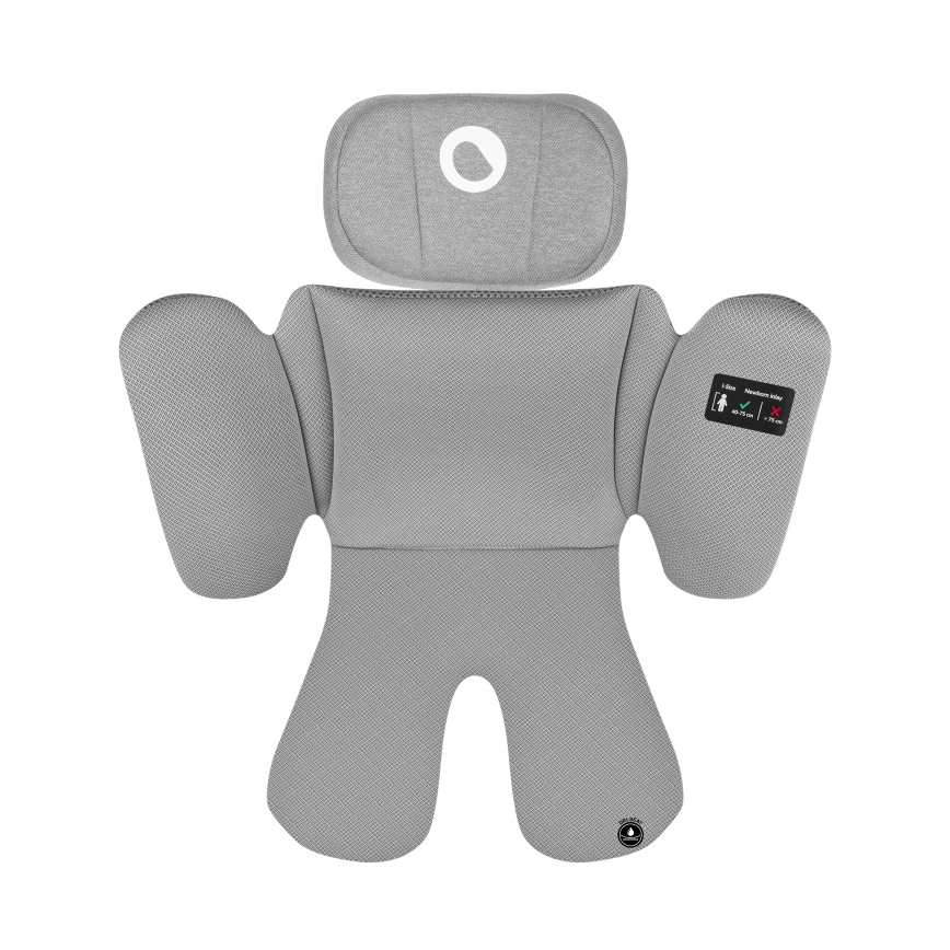 Lionelo - Въртящо се автокресло с база BRAVE i-Size 40-150 см Grey Stone